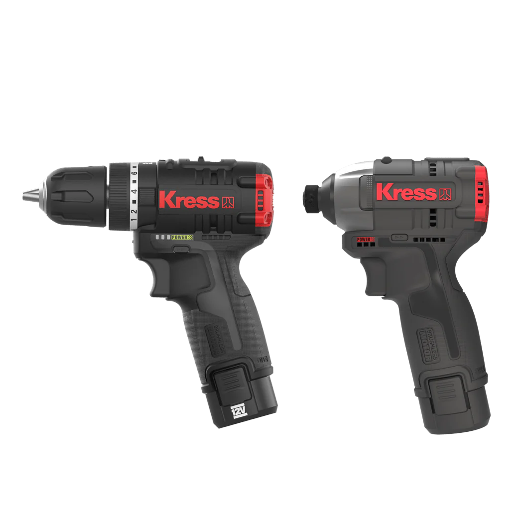 12V Hammer Drill and Impact Wrench Set