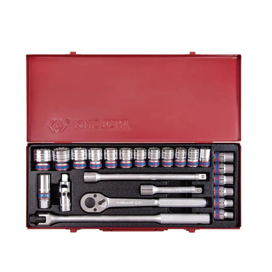 24-Piece 12-Bit 1/2" Socket Wrench Set