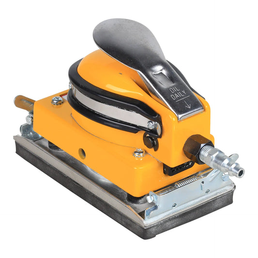 Yellow pneumatic jitterbug sander