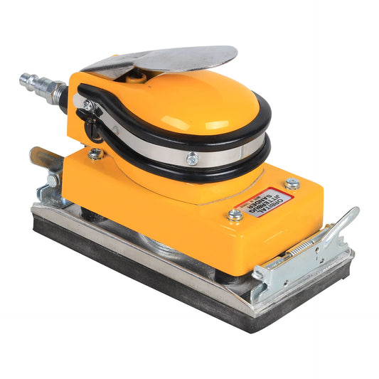 Yellow pneumatic jitterbug sander