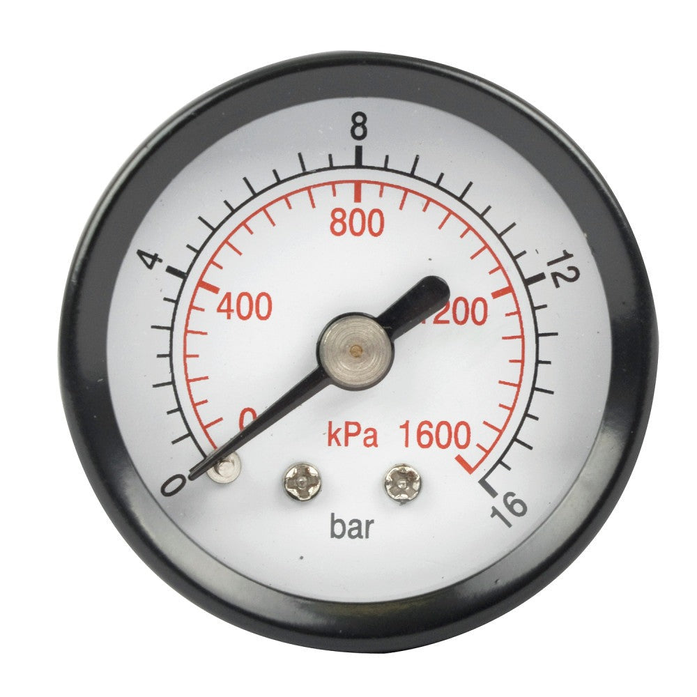 1/8" BSP 40mm Rear Pressure Gauge