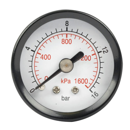 1/8" BSP 40mm Rear Pressure Gauge