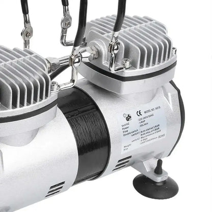 Double cylinder oil free mini compressor