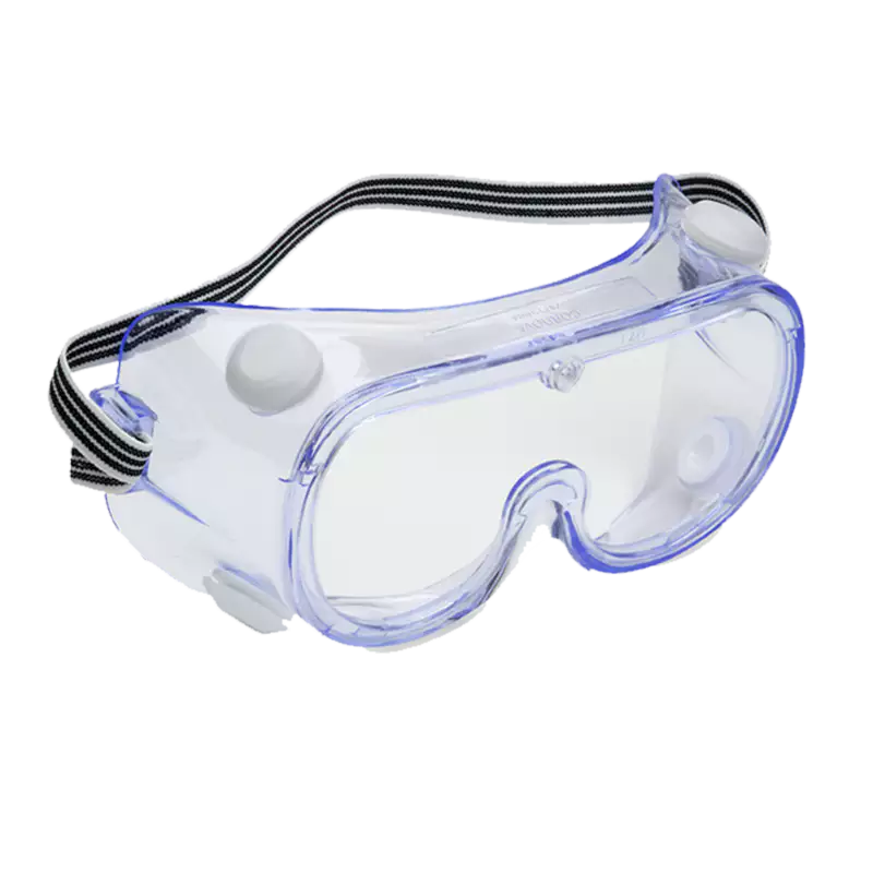 Mono transparent indirect ventilation goggles