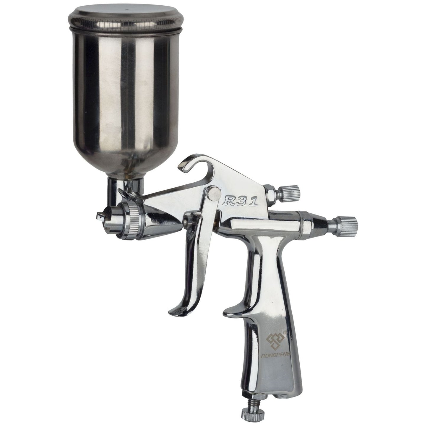Industrial gravity feed touch up paint gun