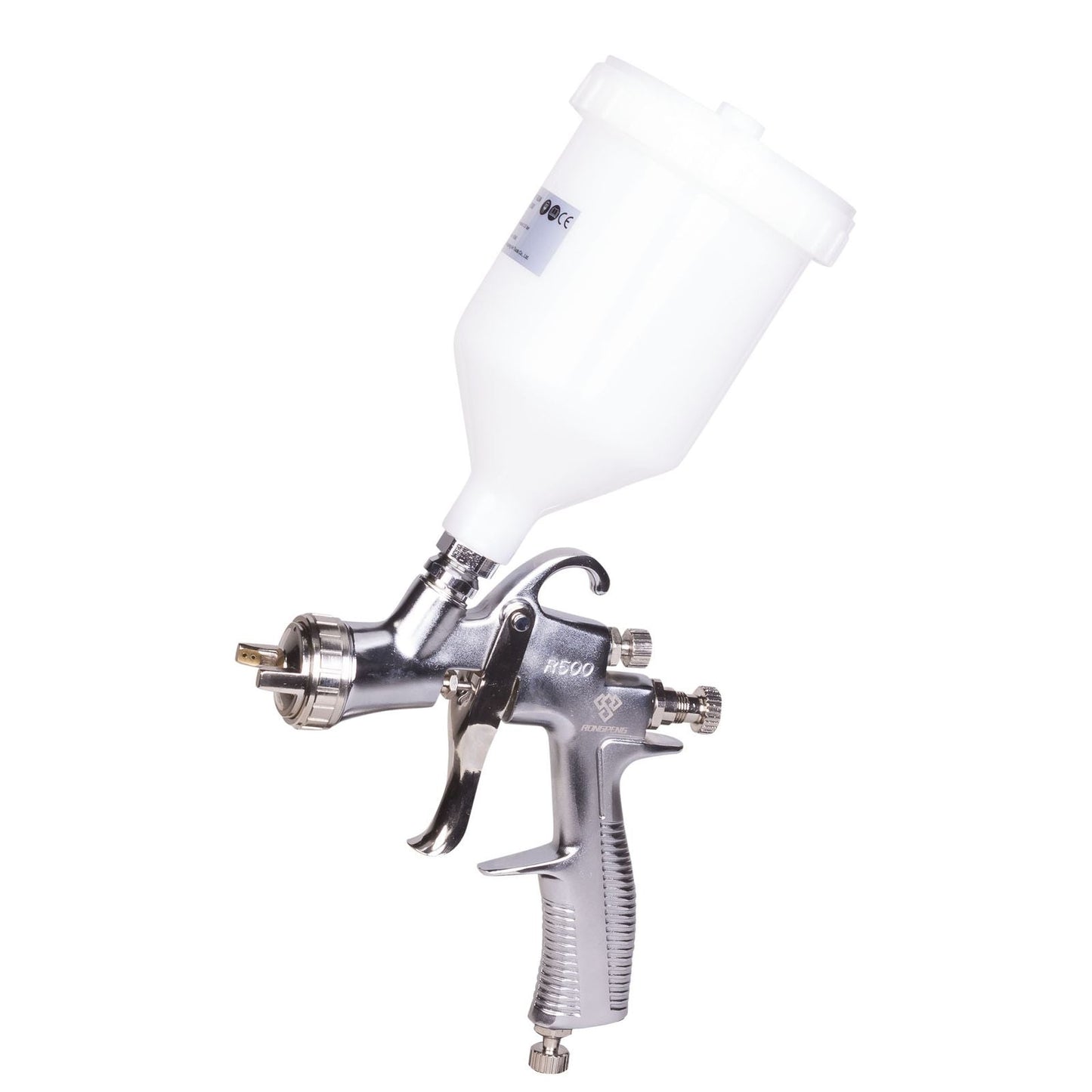 Gravity feed spray gun
