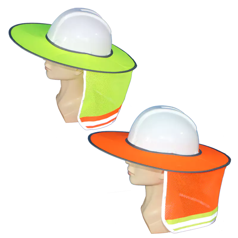 Helmet sunscreen with reflective tape