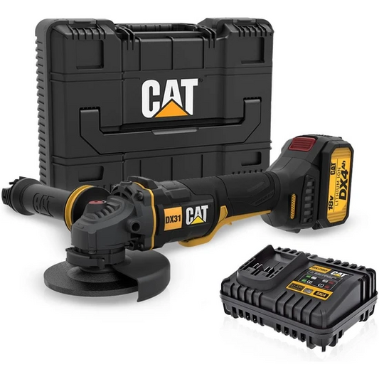 125mm Brushless Angle Grinder with 4.0 Ah Battery and Charger