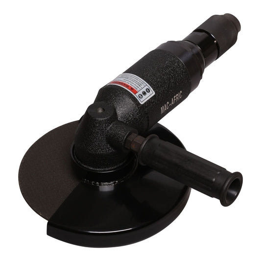 7" (180mm) black pneumatic angle grinder